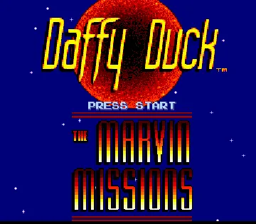 Daffy Duck - The Marvin Missions (USA) screen shot title